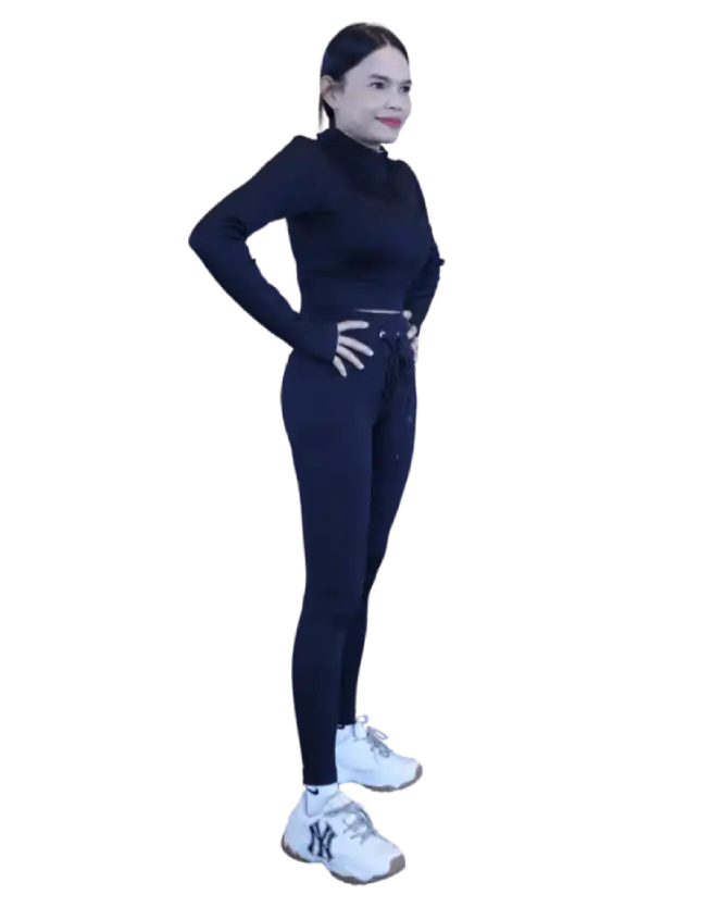 Long Sleeve Crop Top and Leggings Set